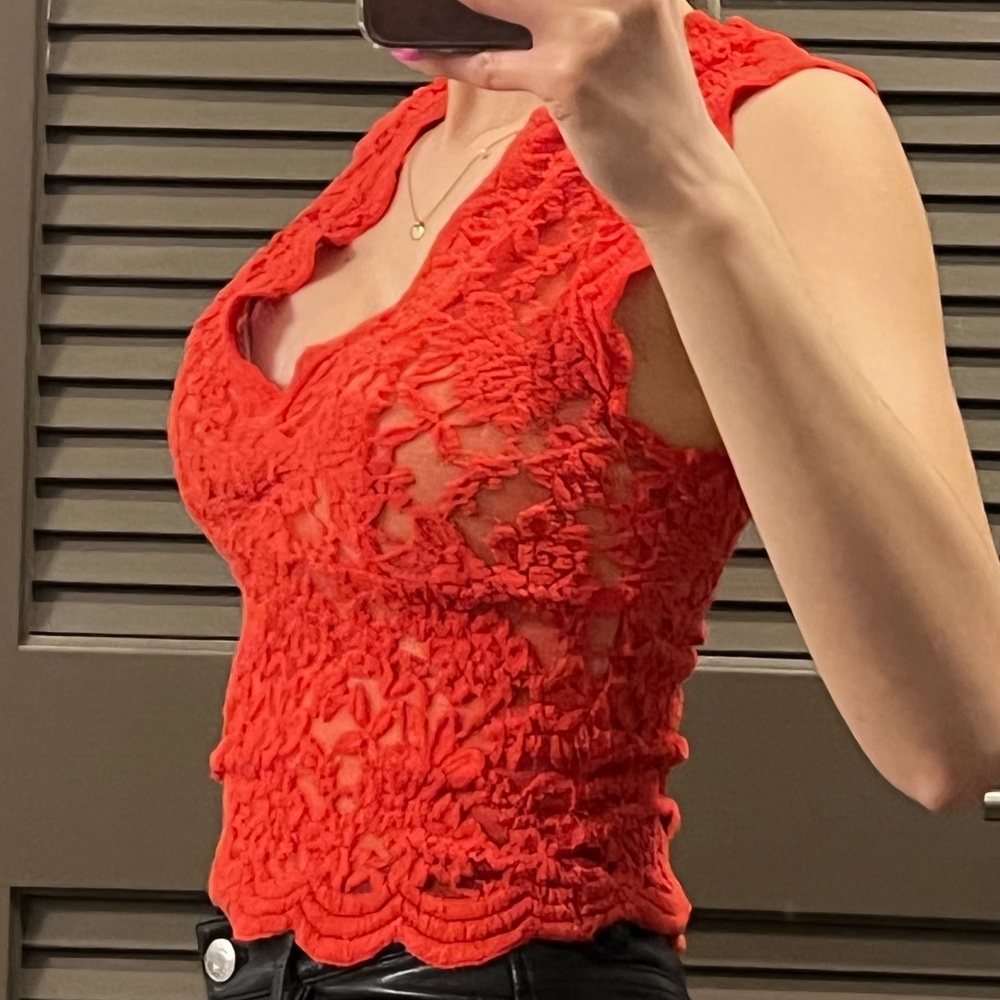 Orange lace